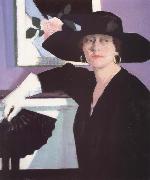 Francis Campbell Boileau Cadell Portrait of a Lady in Black china oil painting artist